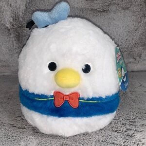 🆕- Disney FUZZ A MALLOWS DONALD DUCK 1990 BY SQUISHMALLOWS